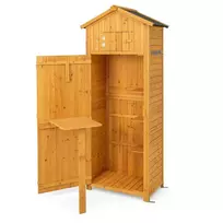 Sodo sandėliukas 75x50x180,5cm., šviesiai rudos spalvos