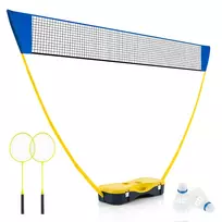 Badmintono tinklas 270x33,5x160cm., geltonos/mėlynos spalvos
