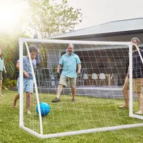Futbolo vartai 183x82x120cm., baltos spalvos