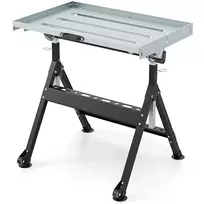 Suvirinimo stalas 78x55x95cm., juodos/sidabrinės spalvos