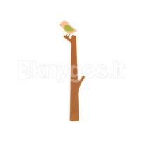 Knygos skirtukas „Birdie“, rožinis