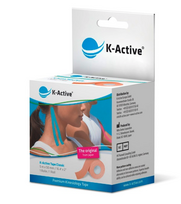 K-ACTIVE Classic 5 cm x 5 m kineziologinis teipas, kūno spalvos