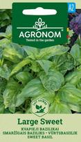 Prieskonių sėklos, AGRONOM bazilikai kvapieji LARGE SWEET, 1 g.