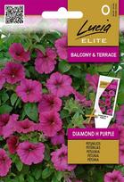 Gėlių sėklos, LUCIA ELITE ELN petunijos ir surfinijos DIAMOND H PURPLE, 7 s., O
