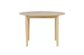 Gilda išskleidžiamas valgomojo stalas ø110 ( + 40cm), balta
