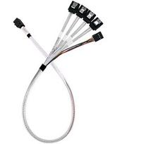 Silverstone SilverStone adapter cable SST-CPS05-RE, mini-SAS SFF 8643 > 4x SATA light blue, 60cm SST-CPS05-RE