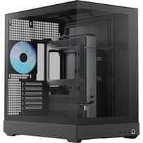 V2-F-BK-v1, Tower-Gehäuse schwarz, Tempered Glass x 3