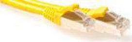 ACT Yellow 30 meter SFTP CAT6A patch cable snagless with RJ45 connectors CAT6A S/FTP SNAGLESS YL 30.00M (FB6830)