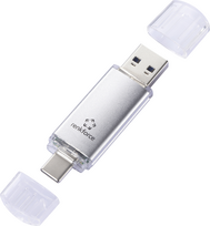 Renkforce RF-USBOS-230 USB-Stick 64GB Silber RF-6688140 USB-A, USB-C® (RF-6688140)