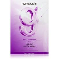 Numbuzin No. 9 NAD Bio Lifting-sil Full Face Mask stangrinamoji kaukė su kolagenu su peptidais 4 vnt.