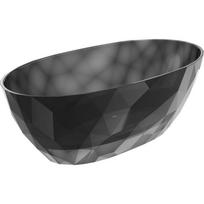Mexen Orax juoda laisvai stovinti permatoma vonia 170 x 80 cm, chromuotas kamštis - 58081708013