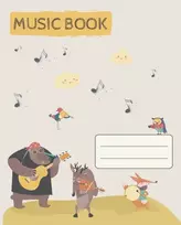 Muzikos sąsiuvinis College A5+/12L