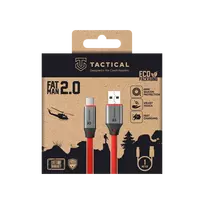 Tactical Fat Man 2.0 USB-A/USB-C Cable 1m / red