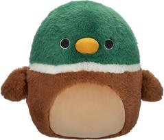Pliušinis žaislas SQUISMALLOWS FUZZ-A-MALLOWS 30cm. Avery - Mallard Duck - Fuzzamallows W18C
