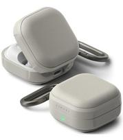 Pilkas dėklas Samsung Galaxy Buds 4 / 4 Pro ausinėms "Ringke Onyx Magnetic Magsafe"