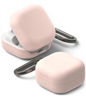 Rožinis dėklas Samsung Galaxy Buds 4 / 4 Pro ausinėms "Ringke Silicone"