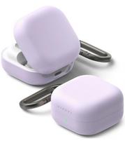 Purpurinis dėklas Samsung Galaxy Buds 4 / 4 Pro ausinėms "Ringke Silicone"