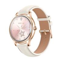 COLMI L28 Smart Watch (Gold + gold leather strap), Smart Watch COLMI L28 (Złoty + złoty skórzany pasek)