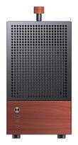 Jonsbo T6 PC Case, Mini-Tower, Mini-ITX, Tempered Glass, Wood, black