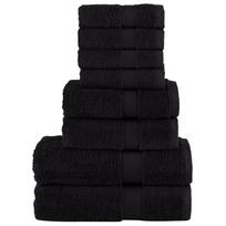Rankšluosčių rinkinys SOLUND 8vnt juodi 600g/m²