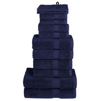 Rankšluosčių rinkinys SOLUND 12vnt tamsiai mėlyni 600g/m²