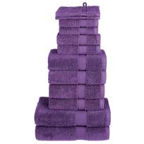 Rankšluosčių rinkinys SOLUND 12vnt violetiniai 600g/m²