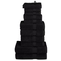 Rankšluosčių rinkinys SOLUND 12vnt juodi 600g/m²