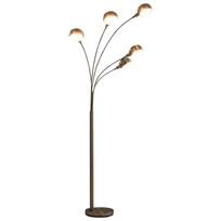 Toršeras sidabrinės spalvos 200 cm 5 x E14 lemputės