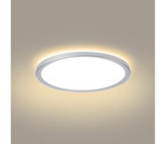 BRILAGI - Ultra plonas vonios lubų LED šviestuvas LED/12W/230V, Ø 22,5 cm, sidabrinis, IP54