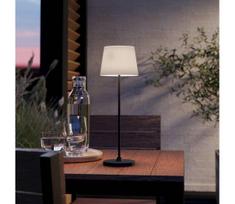 Eglo 75934 - LED dimeriuojama įkraunama stalinė lempa LEONERO LED/3,8W/5V 2000mAh juoda/kreminė
