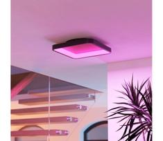 Eglo 901911 - LED RGBW dimeriuojamas lubinis šviestuvas LORETELLO-Z LED/20W/230V 35x35cm juoda