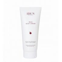 IDUN Minerals Rich Body Cream Maitinamasis kūno kremas su sviestmedžių ir avižų aliejais, 200ml