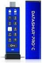 datAshur Pro+C 256GB USB-C Alu Military Grade - XTS-AES 256-bit HW encryption - FIPS 140-3 L3 Waterp