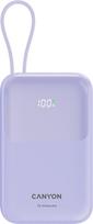 Canyon power bank OnPower 101 built-in cable 10000 mAh PD22.5W Purple