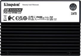 Kingston SSD|KINGSTON|SSD series DC3000ME|3.84TB|NVMe|NAND flash technology 3D TLC|Write speed 5800MBytes/sec|Read speed 14000MBytes/sec|Form Factor U.2|TBW 7.008 TB|MTBF 2000000 hours|SEDC3000ME/3T8