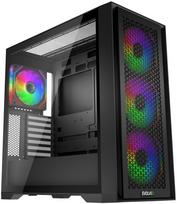 Evolveo EVOLVEO Rhino, obudowa eATX/ATX, 4x ARGB ventilátor 120mm, panel boczny ze szkła hartowanego + panel przedni z siatką | RHINO-BK-4 | 8595683205924