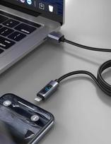 „Swissten“ LCD USB-A į „Lightning“ laidas
