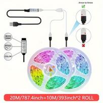 RGB LED juostelė TV fonui, 65,6 pėdos / 787,4 colio / 20M