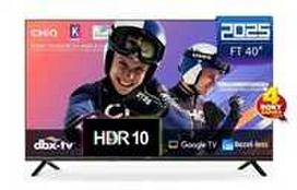 CHiQ L40FT televizorius, 40 colių įstrižainės, FHD, išmanusis, „Google TV“, dbx-TV, „Dolby Audio“, berėmis