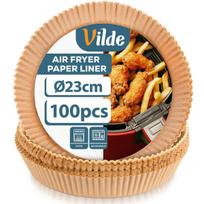 Air Fryer neriebalinės keptuvės įdėklas, apvalus, 23 cm, 100 vnt.