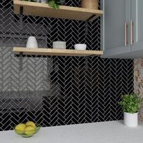 Lipnios 3D Sienų Plokštės Varypaper Juodos 30,5X30,5 Cm 20 Vnt. 1,86 M², 30x30 cm