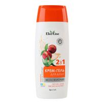 EKO LINE drėkinamasis dušo kremas-želė 2in1, persikų, 250ml