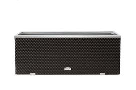 Lauko vazonas su laistymo sistema 125 cm x 39 cm x 43 cm, juoda
