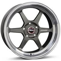 Ratlankis BORBET R18x8 5x100 ET 30 CB 64 (Graphite Rim Polished) (600 kg)