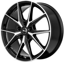 Ratlankis BROCK R19x9.5 5x114 ET 45 CB 64 (Black Front Polished)