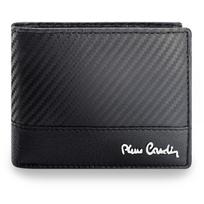 Vyriška odinė piniginė Pierre Cardin YS607, juoda, su RFID apsauga