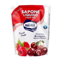 MIL CHERRY & RASPBERRY skystojo muilo papildymas, 900 ml