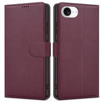 Dėklas Fancy Wallet Samsung A576 A57 5G tamsiai raudonas