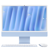 Apple iMac 24” (2024) 4.5K stacionarus kompiuteris + klaviatūra ir pelė Blue