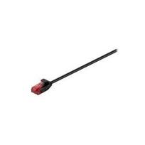 Wentronic Goobay CAT 6 Slim-Patchkabel, U/UTP, Schwarz, 7.5 m - Kupfermaterial (93729)